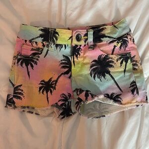 Girl’s Tropical Print Shorts